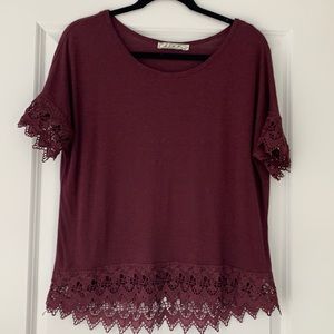Chloe K Nordstrom Purple Top